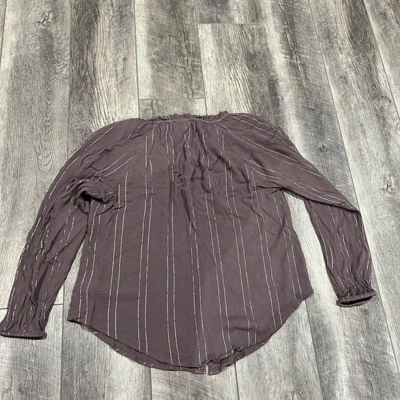 Torrid Purple Stripe Blouse - Picture 11 of 13